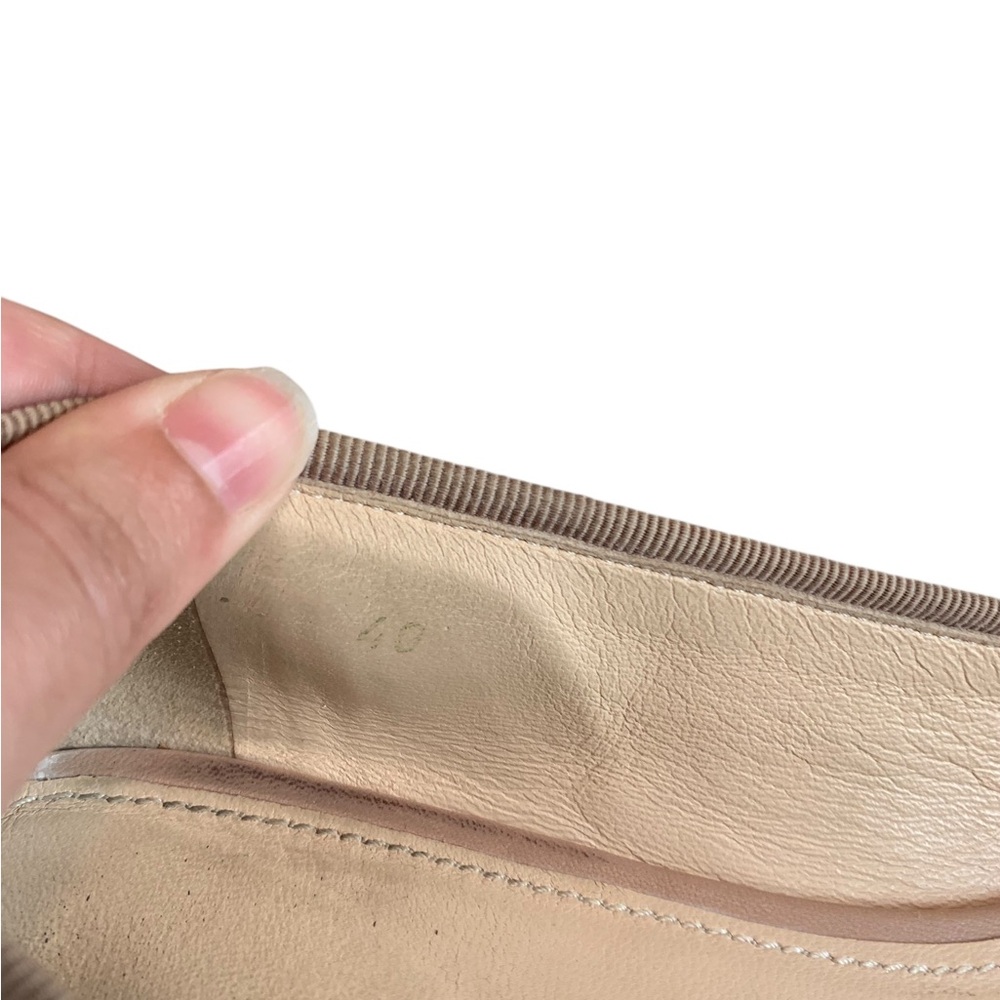 Prada light pink leather pointed ballet flats size 40 (9) - Picture 10 of 11